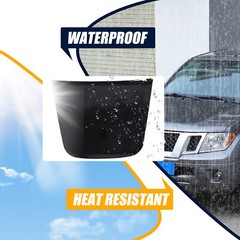 Black Front Exterior Hood Trim Sticker Decal For Nissan Frontier 2009-2017