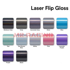 Laser Flip Gloss Purple Metallic Glossy Rainbow Holographic Vinyl Wrap Sticker