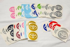 HUGE BULK LOT – 1,426 Toyota Round Vinyl Decals | Multi-Size & Color | Sticker