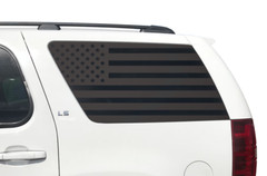 American USA Flag Decals for Rear window 2007-2014 Chevy Tahoe GMC Yukon CT12
