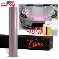 ESSMO PET Space Candy Gloss Gray Red Car Vehicle Vinyl Wrap Decal Sticker