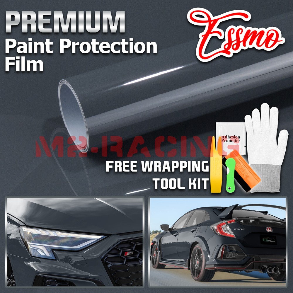 PPF Paint Protection Film Gloss Midnight Gray Invisible Scratches Shield Wrap