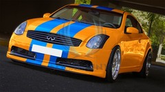 Gloss Color Racing Stripes Vinyl Wrap For Infiniti G35 Stripe Sticker 10FT /20FT