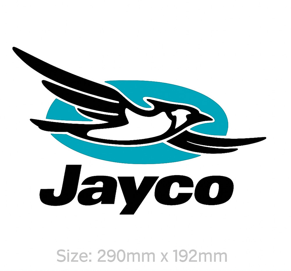 Jayco Sticker 290mm Long – HIGH QUALITY Caravan Decal Logo Trailer Camper Teal
