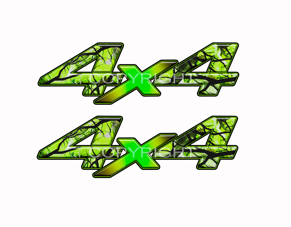 4X4 Zombie Bile Camo Decals Truck Toxic Waste Camouflage Truck Graphics KM087NOR