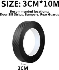Automotive-Grade Carbon Fiber Vinyl Wrap Tape 1.2in x 30ft – Easy Clean Removal