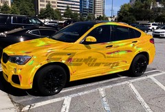 Holographic Glitter Gold Rainbow Chrome Car Vinyl Wrap Sticker Decal Sheet