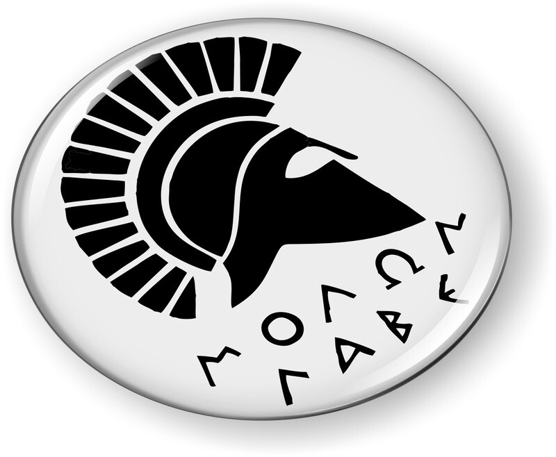 Emblem Car Sticker Chrome ROUND Bezel – Molon Labe
