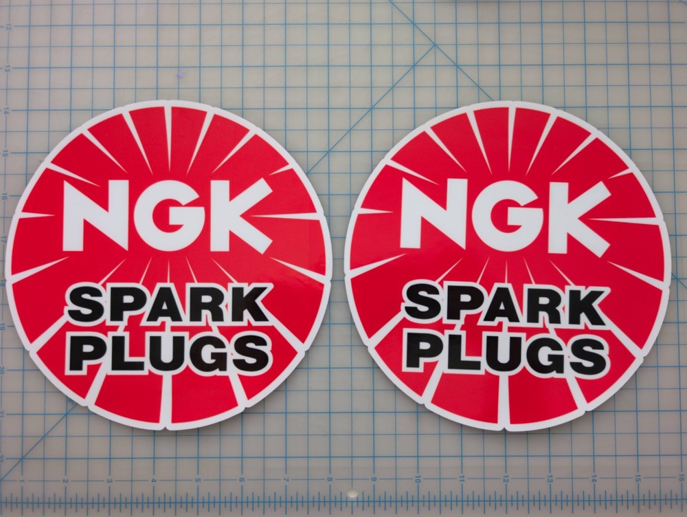 NGK Stickers 6″ – 2 PacK – Waterproof UV Laminated For Racing Use ONLY