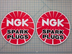 NGK Stickers 6″ – 2 PacK – Waterproof UV Laminated For Racing Use ONLY