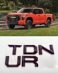 BLACK Red letters compatible with TOYOTA TUNDRA 2022 23 logo Front insert
