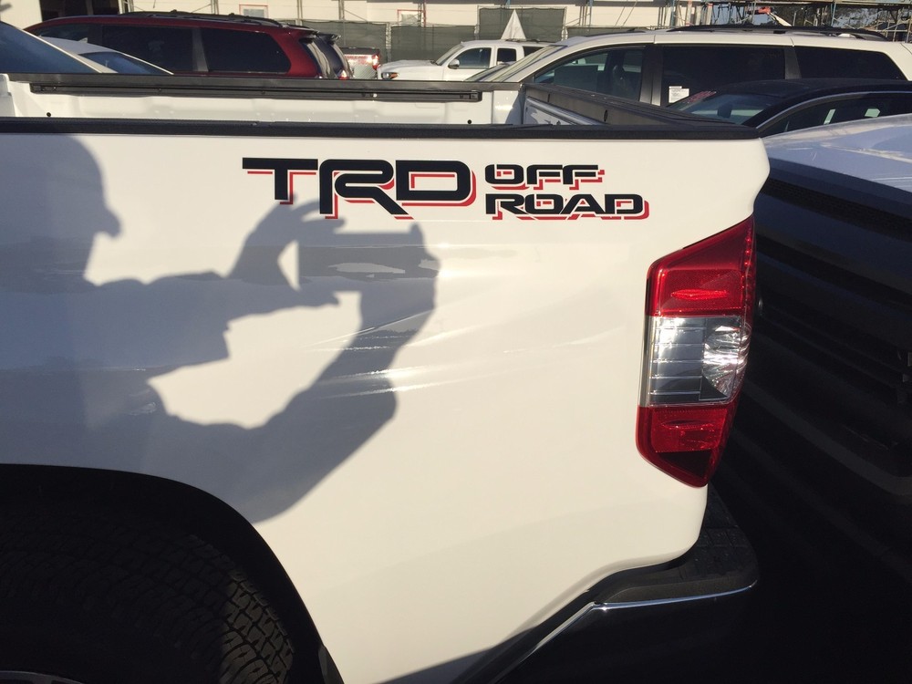 Toyota Tundra TRD Off-Road bedside decal BLACK/RED 75996-0C070-A2 Genuine OEM
