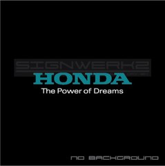 Power of Dreams Decal Sticker Vtec Type R CTR ITR Accord Honda 2 colors Pair