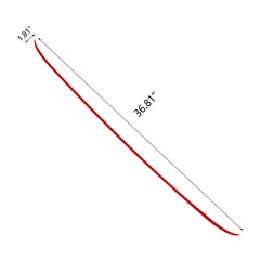 Red Front Grille Hood Panel Edge Molding Strip Decal For Lexus IS200 IS250 IS350