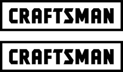2 Craftsman Tools Vinyl Decal/Sticker: Cars, Tools, Mechanic, Truck, Racing