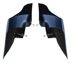 Midnight Blue CVO Stretched Extended Side Cover Panel For 2014+ Harley Touring