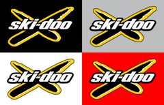 SkiDoo Logo Premium Vinyl Decal Sticker 2-Pack – Ski-Doo Race Mod Decal Logo
