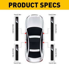 4pcs Door Car Sill Protector Plate Scuff Scratch Anti Cover For Toyota Tacoma US