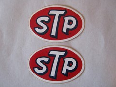 (2) NOS STP Decals/Stickers