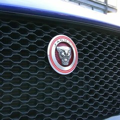 Red Front Hood Grille Emblem Sticker Decal Badge Logo Ring For Jaguar XE XF XJ