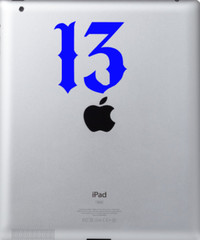 Lucky 13 Decal Vinyl Car Window Sticker ANY SIZE