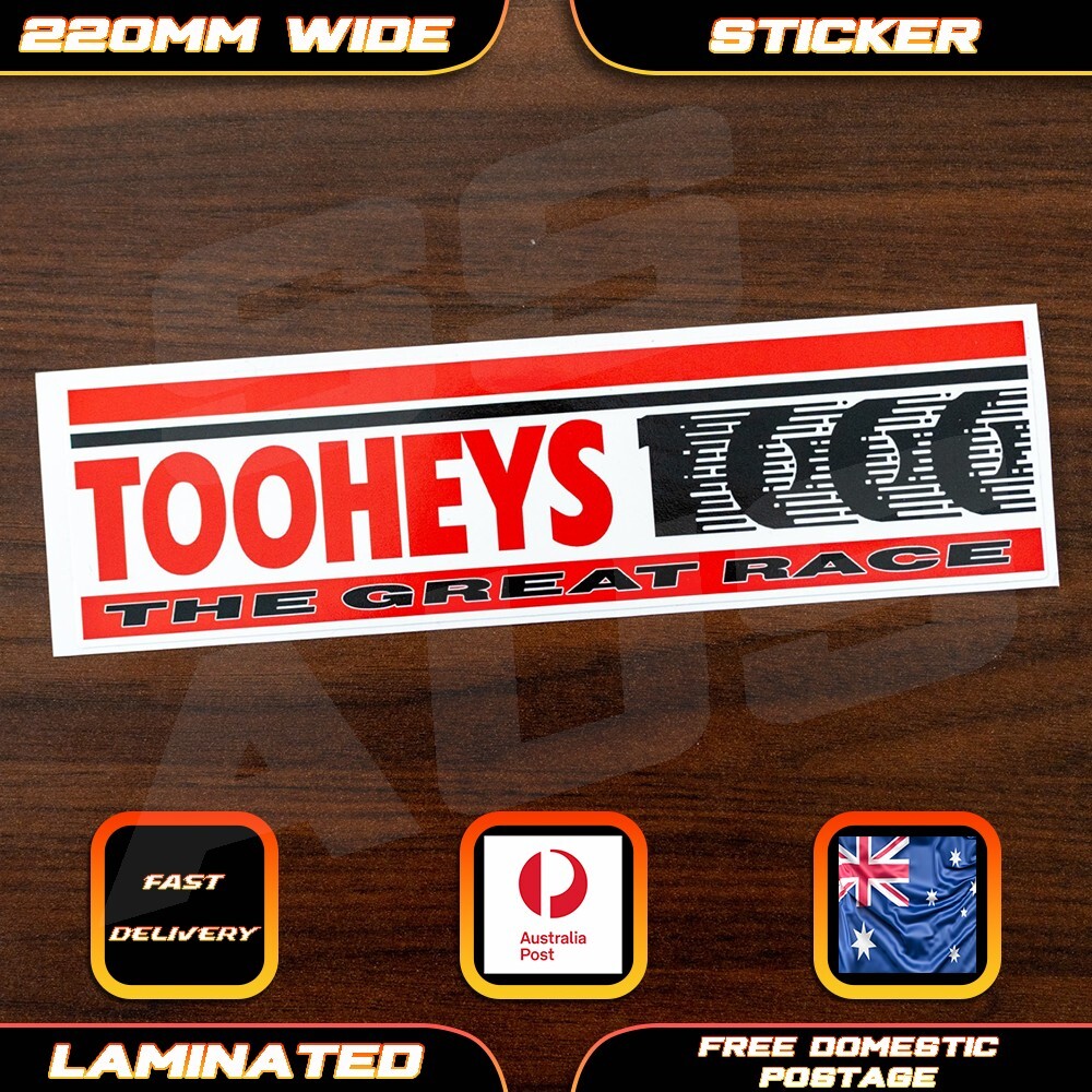 Tooheys 1000 Style Retro Racing Sticker Decal Bathurst V8 Commodore Falcon GTR
