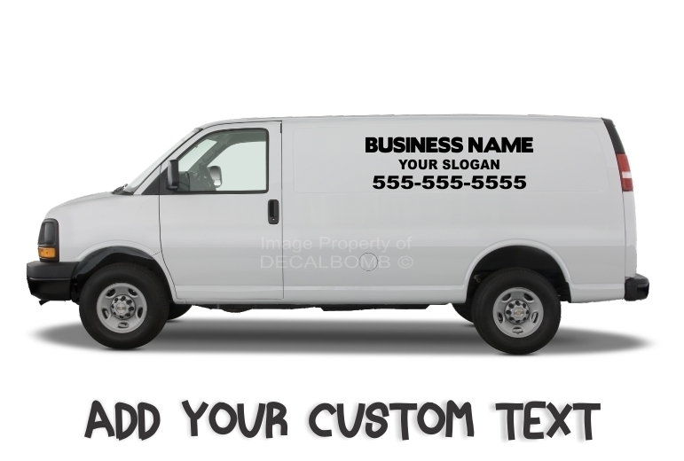 2 Custom Business Decals Stickers Landscaping Job Trailer Truck Carpet Cleaning