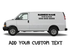 2 Custom Business Decals Stickers Landscaping Job Trailer Truck Carpet Cleaning