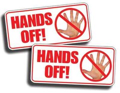 Hands Off Sticker Car Truck JDM Euro Vehicle Graphic Window Bumper Warning Decal