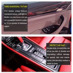 Carbon Fiber Vinyl Car Auto 7D Glossy Wrap Sheet Roll Film Sticker NEW