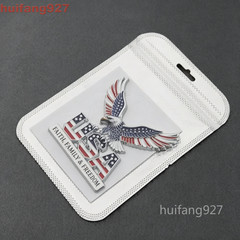 Metal Car Trunk Tailgate Fuel Tank Body Badge 3D USA Eagle Flag Emblem Decal