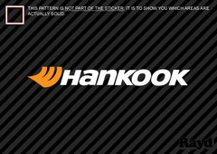 (2) HANKOOK Sticker Decal Die Cut multicolor
