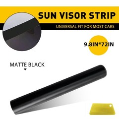 60Inches Matte Window Black Sun Visor Strip Tint Film Windshield UV Decal Shade