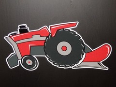 MASSEY FERGUSON MF1155 Tractor LICENSE PLATE on BLACK or WHITE Aluminum Plate