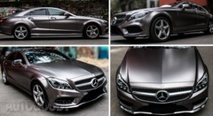 36″ x 60″ Satin Matte Chrome Metallic Dark Gray Vinyl Film Wrap Air Bubble Free