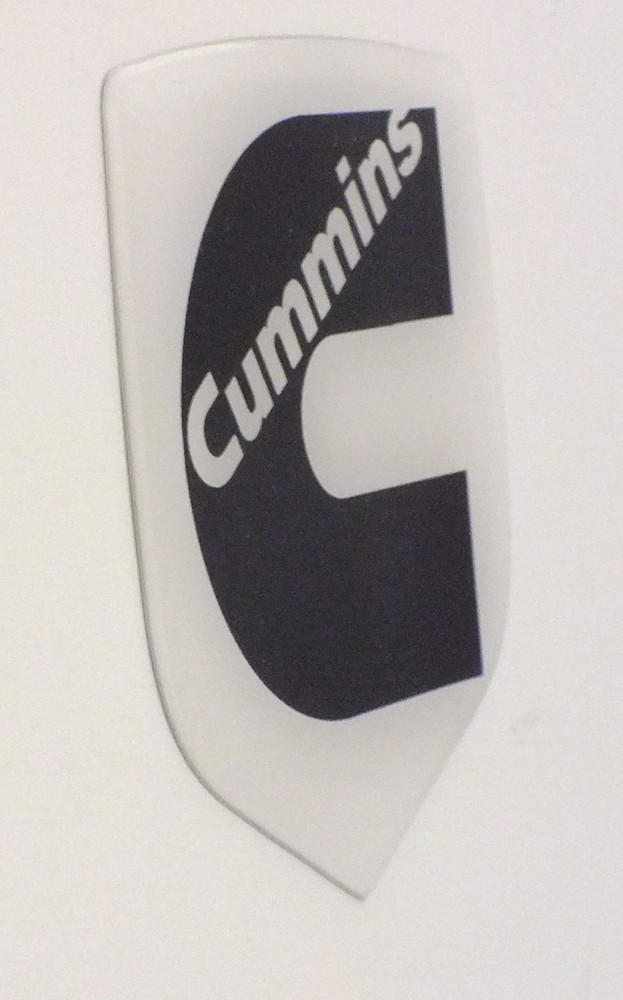 GRILLE EMBLEM fits RAM DIESEL 2006-2010 White/Blk