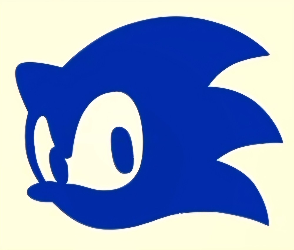 Sonic Blue Vinyl Decal Stickers For Cars 4×4 Inches