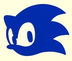 Sonic Blue Vinyl Decal Stickers For Cars 4×4 Inches