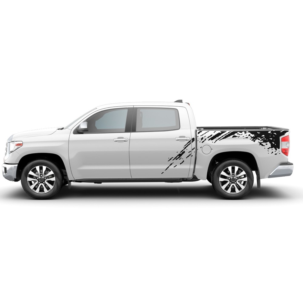 Bed mud splash graphics stickers decal compatible with Toyota Tundra
