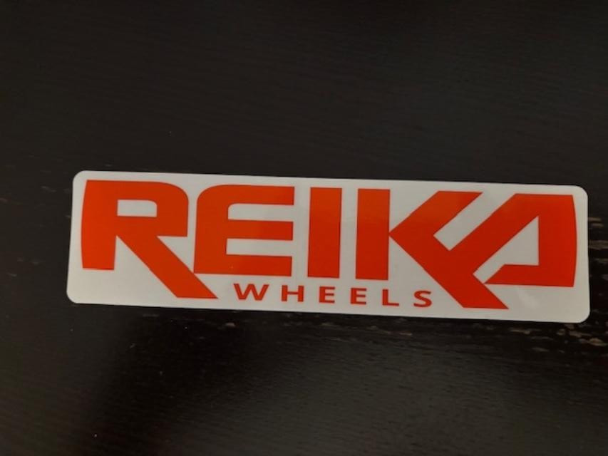 REIKA WHEELS Vinyl Sticker Wheel ORANGE 7″X1.75″