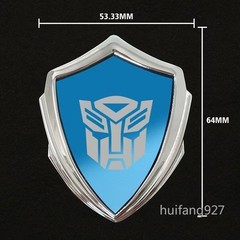 3D Metal Transformers Auto Car Front Hood Rear Trunk Lid Body Badge Emblem Decal