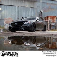 3M 2080 Satin Black Vinyl Vehicle Car Wrap Decal Film Sheet Roll | S12