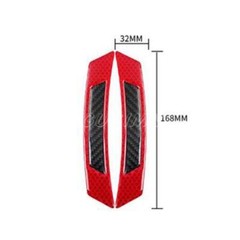2x Carbon Fiber Car Wheel Eyebrow Strips Fender Arch Trim Stickers Protector