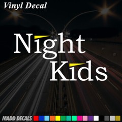 Night Kids Decal Sticker Initial D Many Sizes