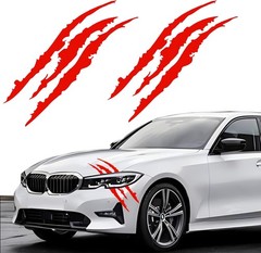 2PCS Claw Mark Decals for Cars,Headlight Car Sticker,Stripes Scratch Decal Vi…