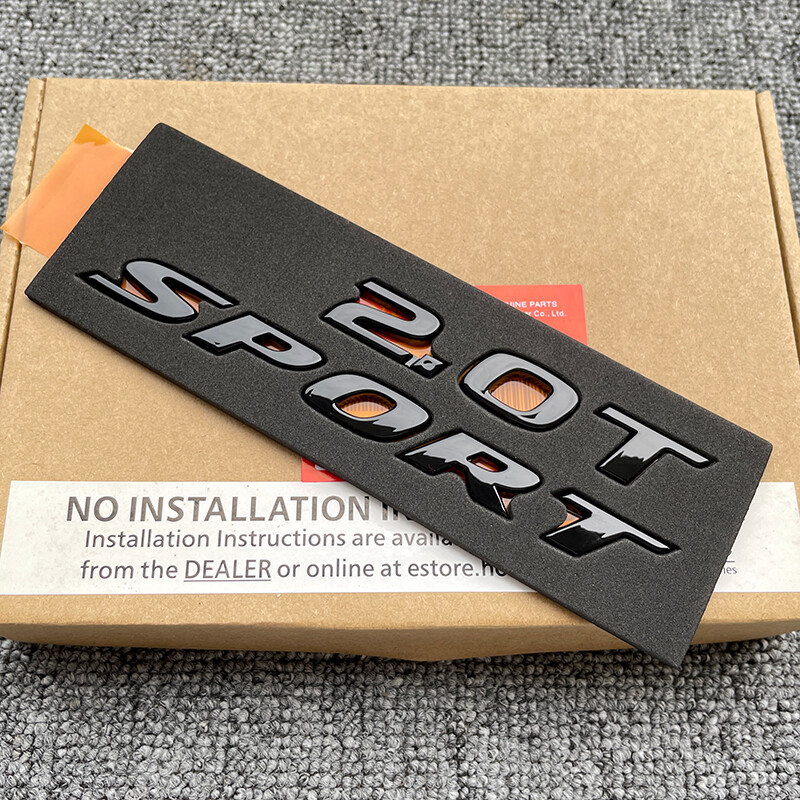 NEW For Honda 2018-2021 Accord 2.0T Sport Gloss Black Nameplate Emblem