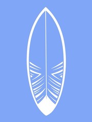 Surfboard Vinyl Decal for Vehicle Windows Laptops Any Smooth Surface design #10