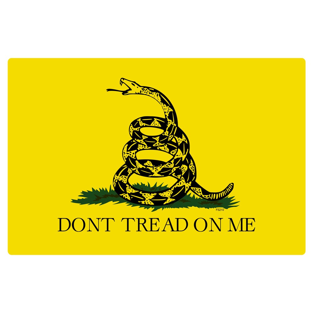 REFLECTIVE Dont Tread on Me “Rectangle” Sticker FS210-REF