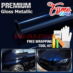 Gloss Metallic Tanzanite Blue PPF TPU Paint Protection Film Dry Wet Vinyl Wrap