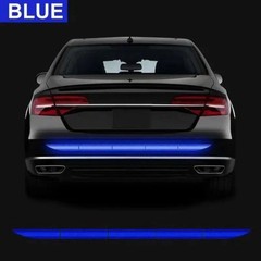 Blue Car Auto Trunk Reflective Warning Sticker Rear Bumper Safety Strip Decal